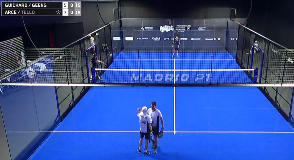Dylan Guichard et Clément Geens pendant leur parcours au Madrid Premier Padel P1